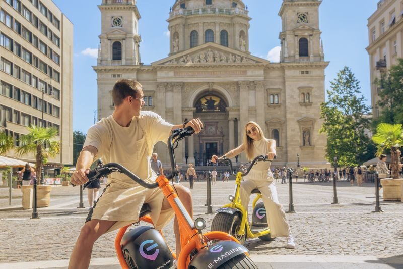 Budapest City Tours on MonsteRoller E-Scooters - Starting with a lesson and helmet