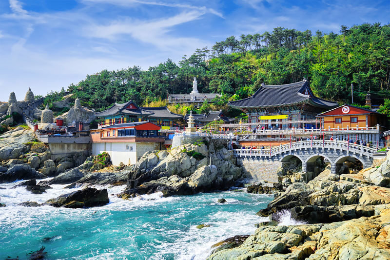 Busan Day Tour: Sky Capsule, Gamcheon, Haeundae Blueline Park & more - Haedong Yonggungsa: a temple on the edge of the sea