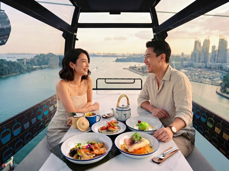 Cable Car Dining Experience in Singapore - Choosing between the menus