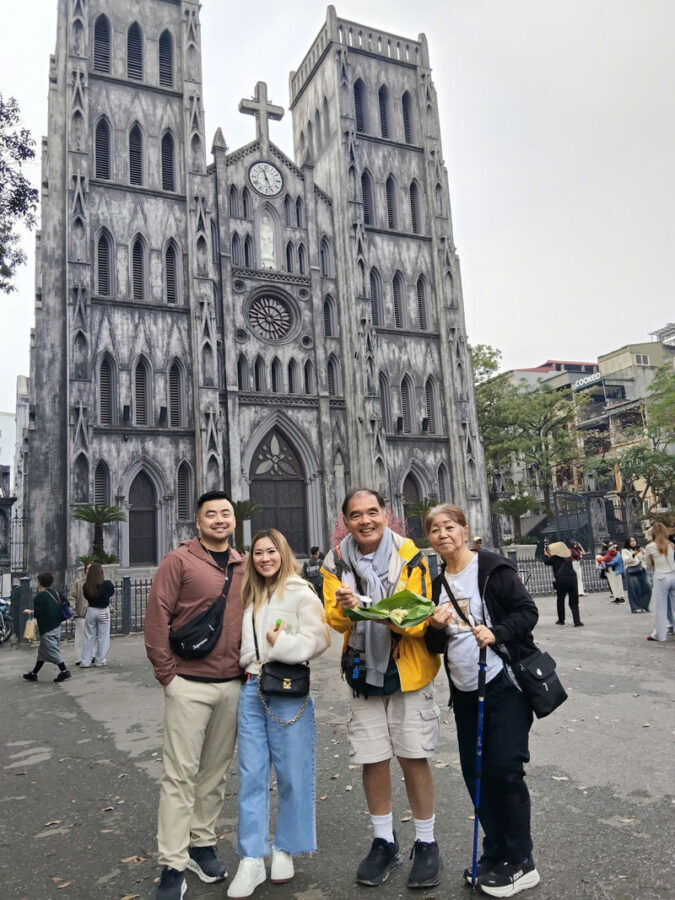 Cafe Hopping Tour In Ha Noi - St. Joseph’s Cathedral: a striking first contrast