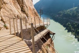 Caminito del Rey Guided tour from Costa del Sol - Following the route above El Chorro Gorge