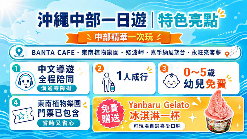 Central Okinawa Day Tour: Hoshino Banta Cafe & Cape Zanpa & Southeast Botanical Gardens & AEON MALL Okinawa Rycom (Chinese-speaking Guide) - The Naha start and the long loop