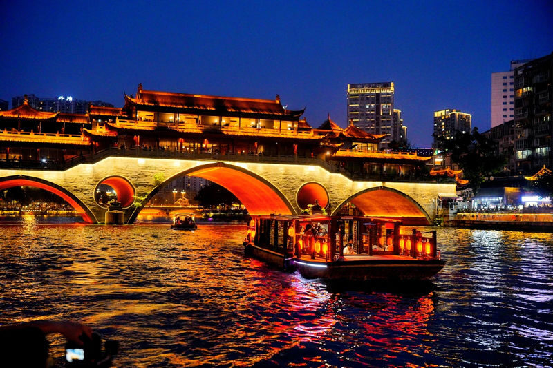 Chengdu Dongmen Wharf & Anshun Bridge Night Tour - Anshun Bridge is the high point