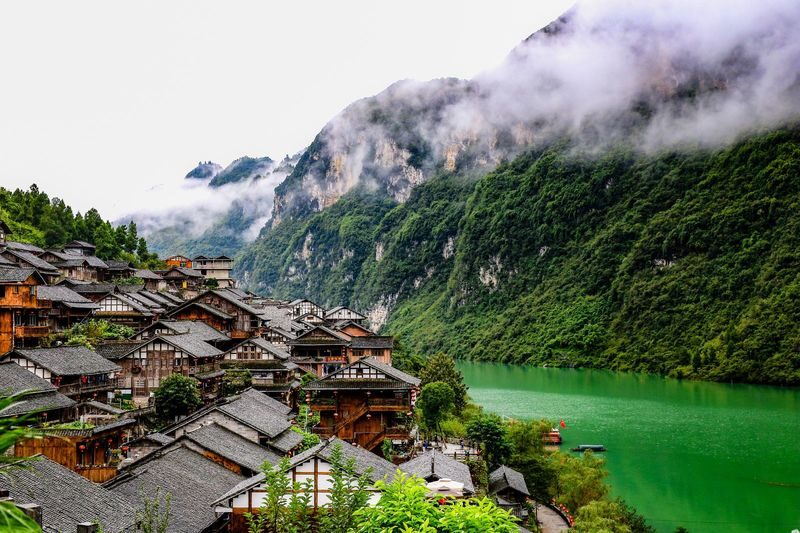 Chongqing Chiyou Jiulicheng & Wujiang Gallery Day Tour - Chiyou Jiulicheng’s Miao-style scenery