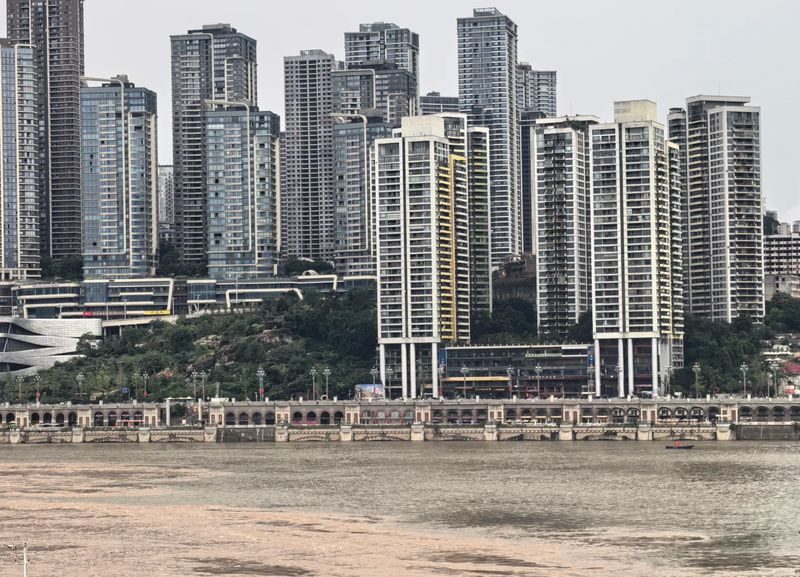 Chongqing Jialing Xiaodu - The Jialing River from the open deck