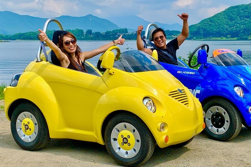 Choro-Q Mini Car Driving Experience in Lake Kawaguchi Area - Driving the 20 km lakeside route