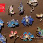 Cloisonné Enamel Jewelry Workshop - Practicing Dian Lan with Colored Sand