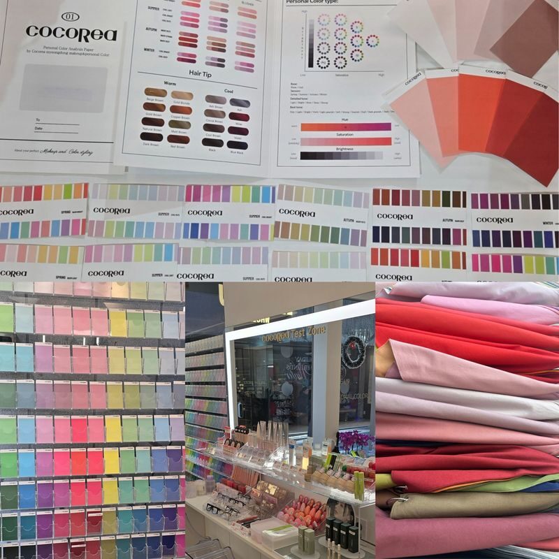Cocorea Makeup & Hair / Personal Color Analysis | Myeongdong Seoul - What happens during a color analysis