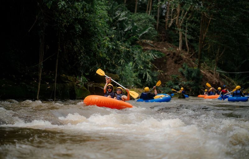 Combo ATV, River Rafting, Tubing and Optional Activities - Single or tandem: pick the ride that fits