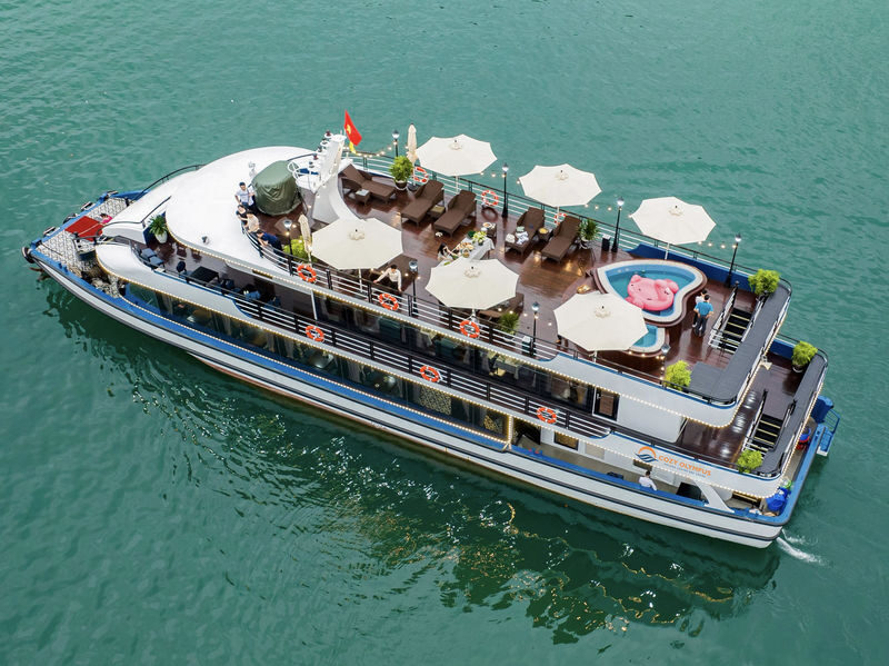 Cozy Olympus Day Cruise: Ha Long Bay, Sung Sot, Ti Top - Boarding at Tuan Chau Marina