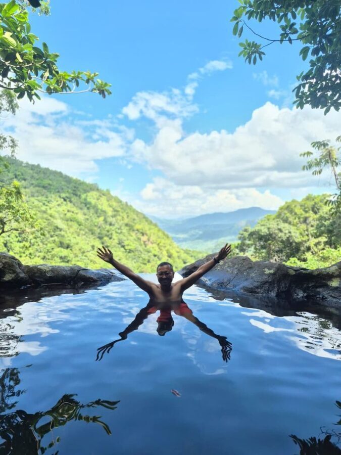 Cunca Plias Waterfall And Goa Rangko Full Day Tour in Labuan Bajo - Walking to the waterfall and its natural pools
