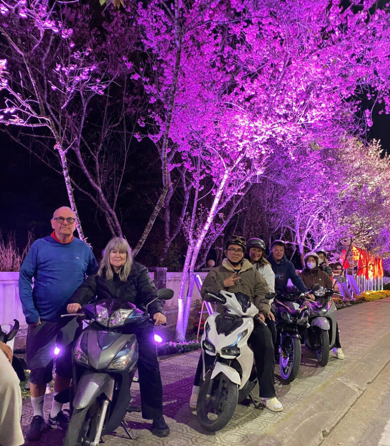 Da Lat Night Food Tasting & Sightseeing Tour by Scooter - Artichoke pho, then pork skewers in the alleys
