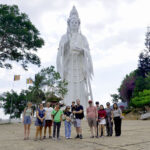 Da Lat Three Waterfalls Day Tour - Linh An Pagoda and the Elephant Falls view