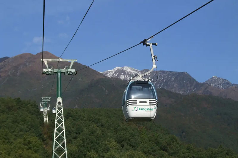 Dali Gantong Ropeway - What you see from the cabin