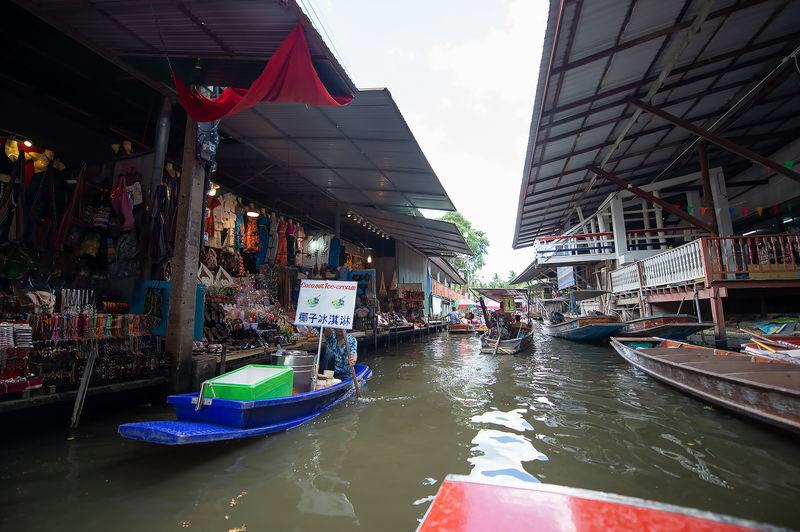 Damnoen Saduak, Maeklong Train, Grand Palace and Sunset View Hidden - 09:00 at Maeklong Railway Market