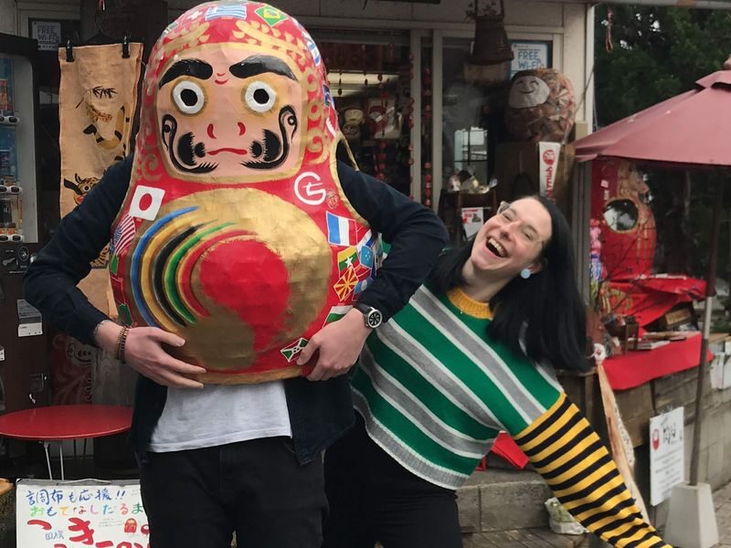Daruchans House: Daruma Cloth-Covering Experience - Choosing fabric is part of the fun