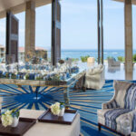 Dining Experience at The Mulia Resort Nusa Dua Bali - Cascade Lounge: afternoon tea with a sea view