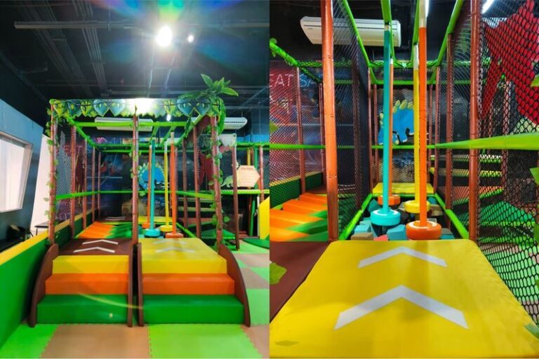 Dino Adventure at Festival Mall Alabang - Obstacles, ball pits, and a trampoline keep play varied
