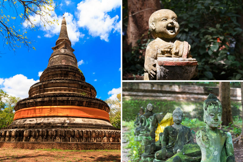 Doi Suthep and Wat Umong Guided Night Tour - Wat Umong’s tunnels and old chedis