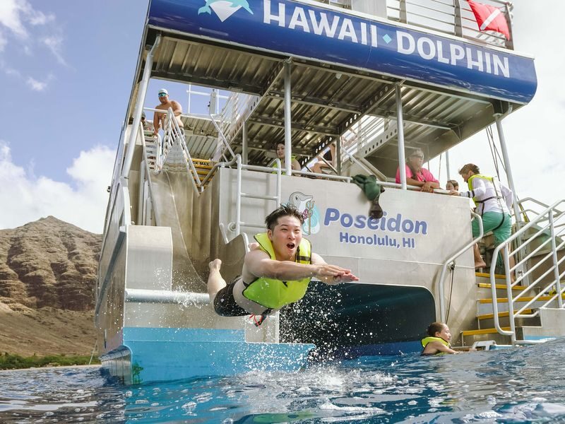 Dolphin Watching and Snorkel with Water Activities in Oahu - Makaha snorkeling and sea life