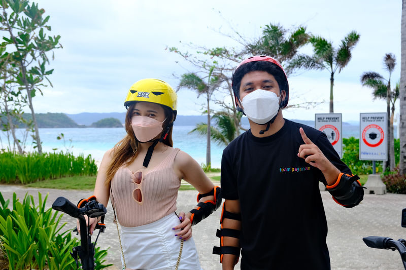 Dualtron or Honda E-Scooter Ride Experience in Boracay - Learning the scooter before setting off