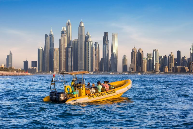 Dubai Marina, Ain Dubai and JBR Boat Sightseeing Tour - Open water, Palm Jumeirah and coastal landmarks