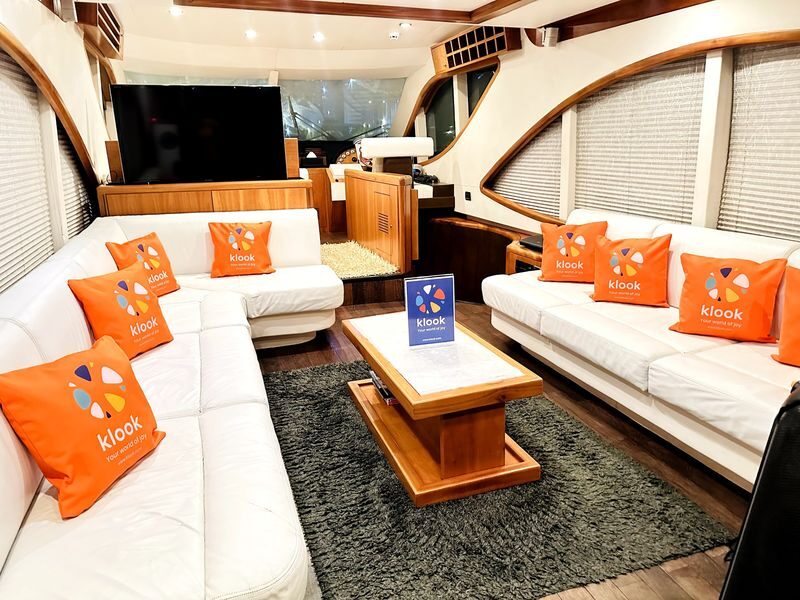 Dubai Marina Yatch Experience - Ain Dubai and the Marina Canal after dark