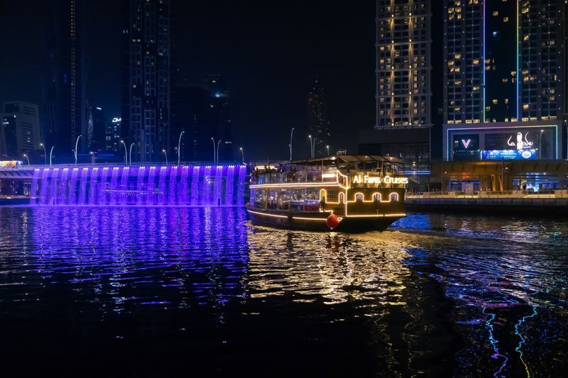 Dubai Water Canal Dinner Cruise - Boarding at 6:15, sailing at 7