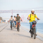 E-Bike Group Tour Lisbon: along the river to Belém - Commerce Square, the bridge, and the river