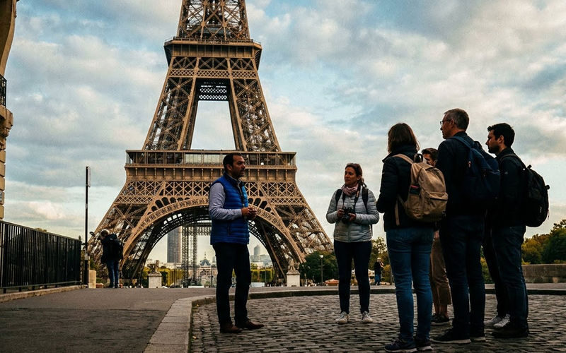Eiffel Tower Climbing Tour with Optional Summit with Elevator - The climb and the view over central Paris