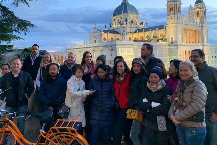 Electric Bike Tour in Madrid - From Plaza San Miguel into old Madrid