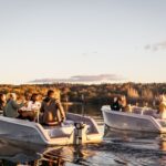 Electric Picnic Boat Rental in Canberra - Planning a route across the lake
