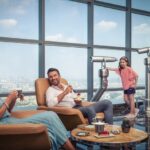 Etihad Tower Observation Deck with Light Snack in Abu Dhabi - The elevator ride and the viewing room