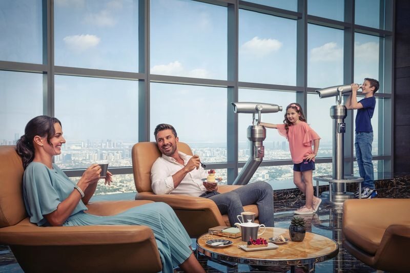 Etihad Tower Observation Deck with Light Snack in Abu Dhabi - The elevator ride and the viewing room