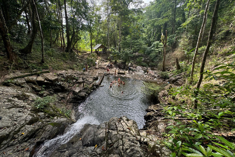 Exclusive El Nido Land Tour by Happiness Philippines - Bulalacao Waterfalls: expect a hike, not a roadside view