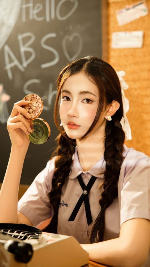 Exclusive Thai Student Photo Experience at Absolute Studio BKK - Hair, makeup, and uniform are included