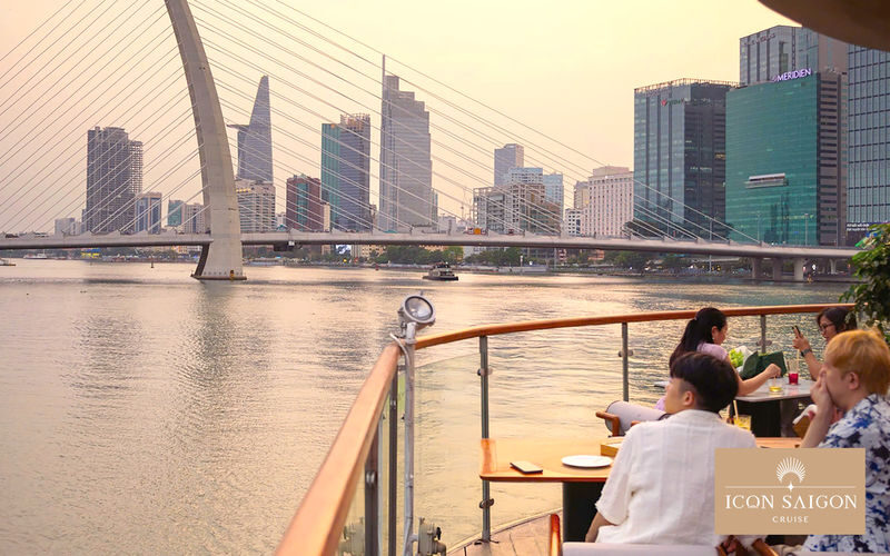 Experience Saigon River Sunset on Luxury Icon Saigon Cruise - One hour on the Saigon River