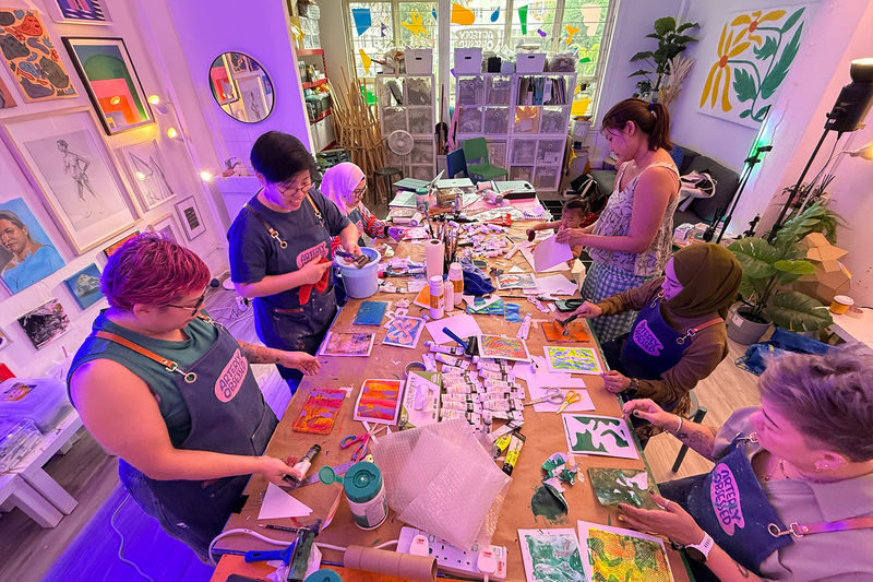 Explore the Art of Print Making in Singapore - Sunlight is part of the equation