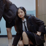 Film Your YouTube & TikTok in a Real Korean Classroom Studio - Seoul - Changing into uniform and getting set