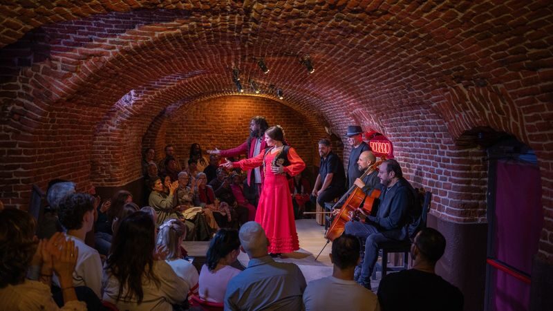 Flamenco show entry ticket in Madrid - Five artists, one room, and no microphones
