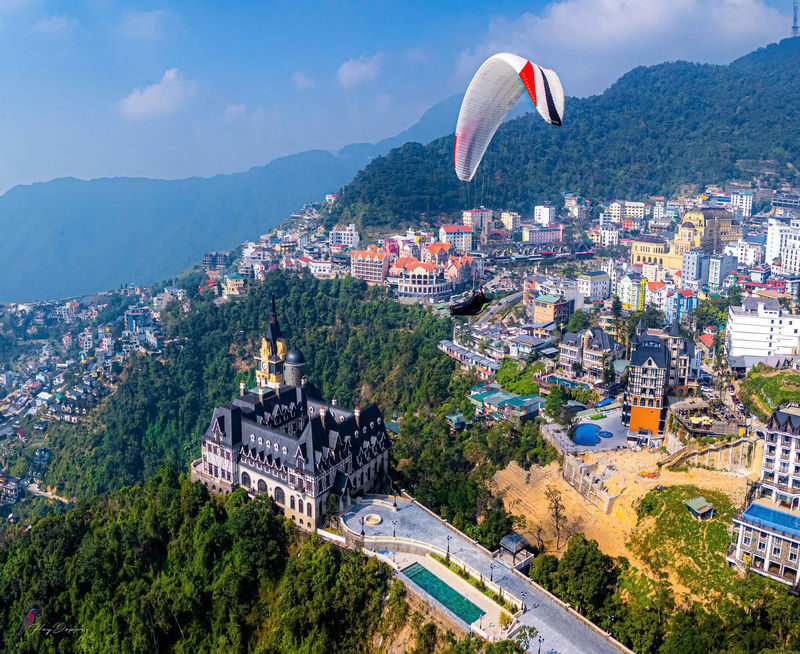 Fly Over Tam Dao Mountain - Paragliding Experience near Hanoi - The tandem flight and the view below