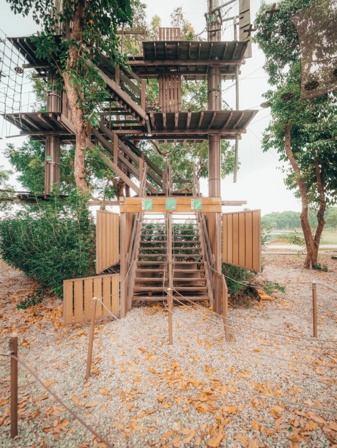 Forest Adventure Treetop Adventure - The Bedok Reservoir zip line