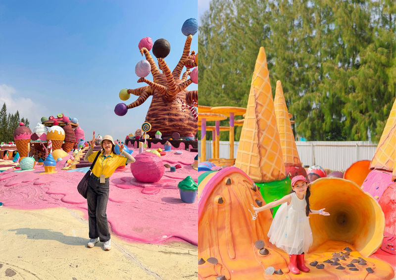 (Free eSIM) Pattaya Instagram Must-Visit Day Tour from Bangkok - Great & Grand Sweet Destination’s playful sets