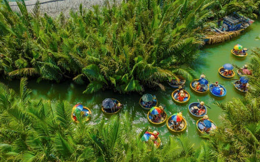 From Da Nang: Coconut Forest & Hoi An Ancient Town Half-Day Tour - Bay Mau Coconut Forest and its basket boats