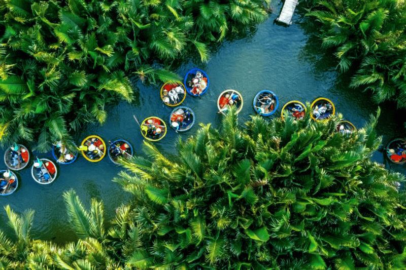 From Da Nang: Marble Mountains, Coconut Forest Basket Boat & Hoi An Ancient Town Tour - The coconut forest brings the day’s most playful ride