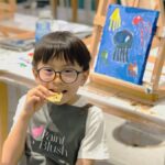 Fun Family Art Jamming Workshop in Singapore by PaintBlush Singapore - Two hours of painting, at your own pace