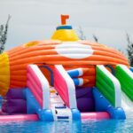 Fun Splash Water Theme Park Ticket in Tuaran - Slides and the Olympic obstacle course
