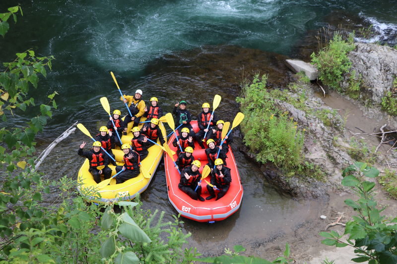 Furano Rafting Tour Same-day reservations OK ~ Free Tour photo data - The river ride: scenery, rapids and cold water