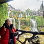 Furong Ancient Town Evening Waterfall & Stilt Houses Experience - The waterfall after dark