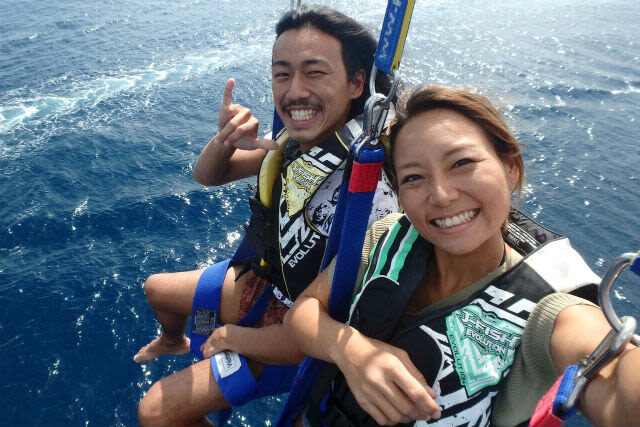 Ginowan Marine Sports (Okinawa) - The briefing, boat ride, and flight